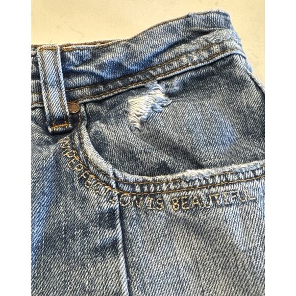 ZARA Women’s Size 4 Distressed Cut Off Shorts Embroidered Sexy Festival Boho - Picture 10 of 11